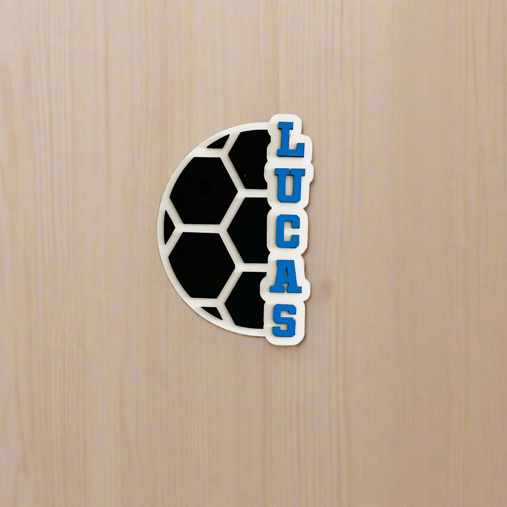 Letrero de puerta personalizado - Fútbol